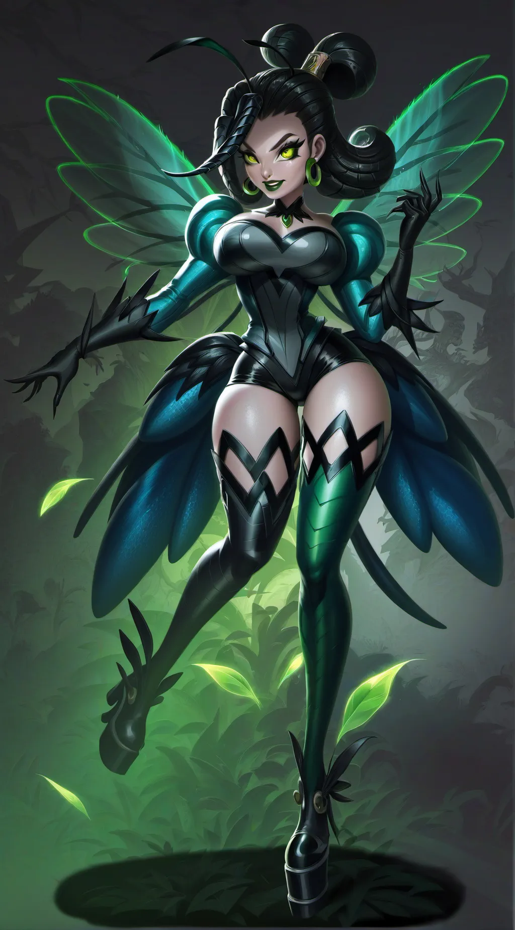 ai character: mosquito girl background