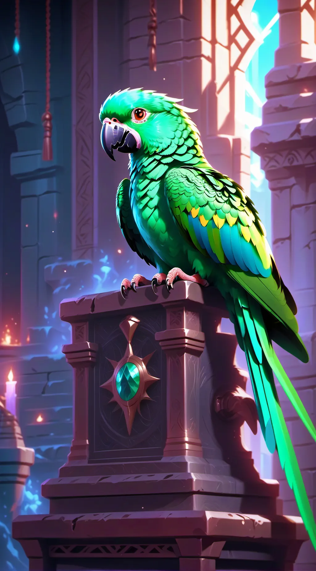 ai character: Duolingo  background