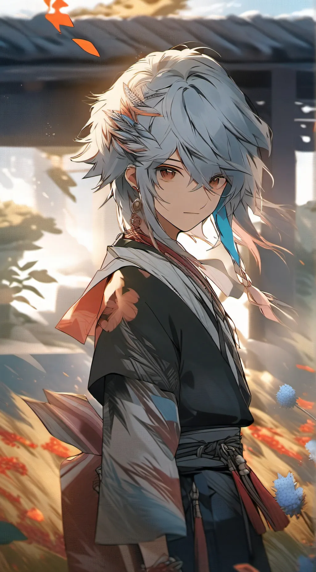 ai character: ENHYPEN  background