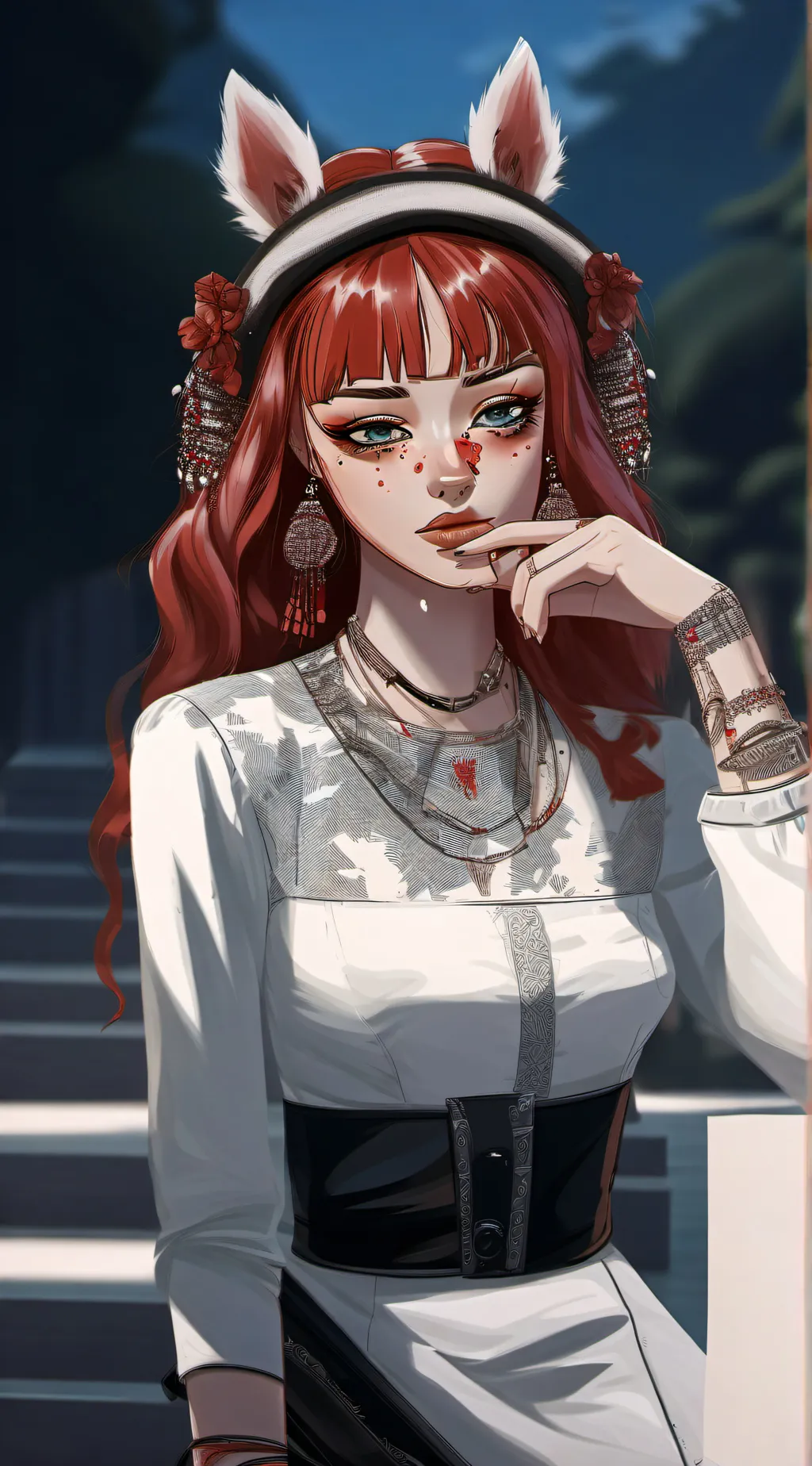 ai character: Mrs. Afton(Clara) background