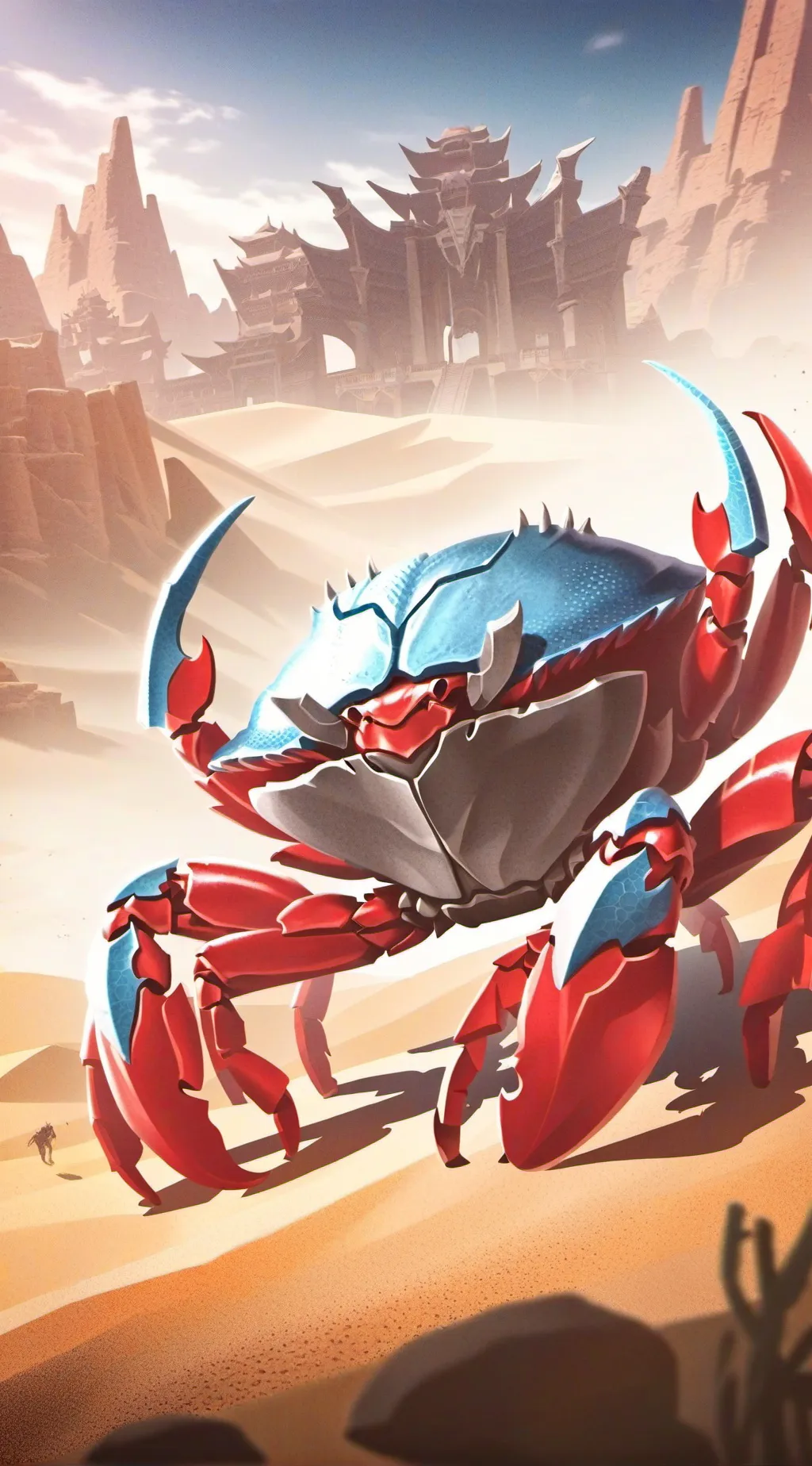 ai character: one piece(alabasta background