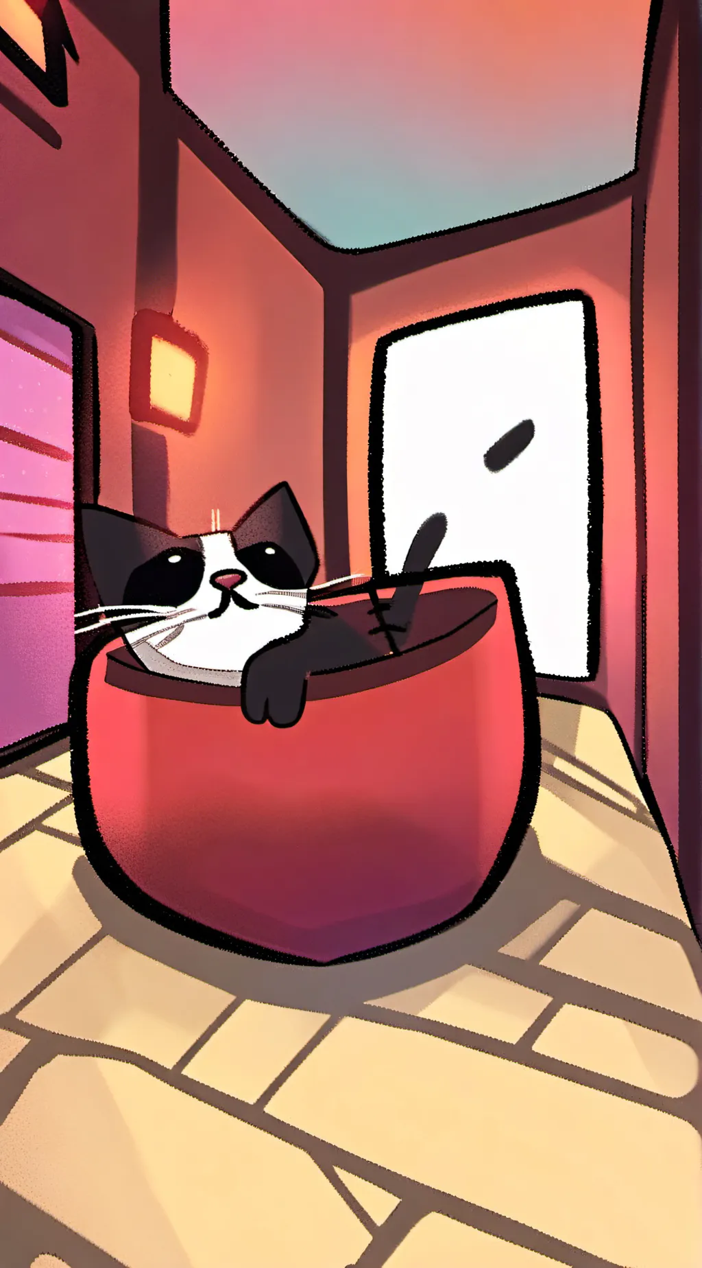 ai character: Alastor cat background