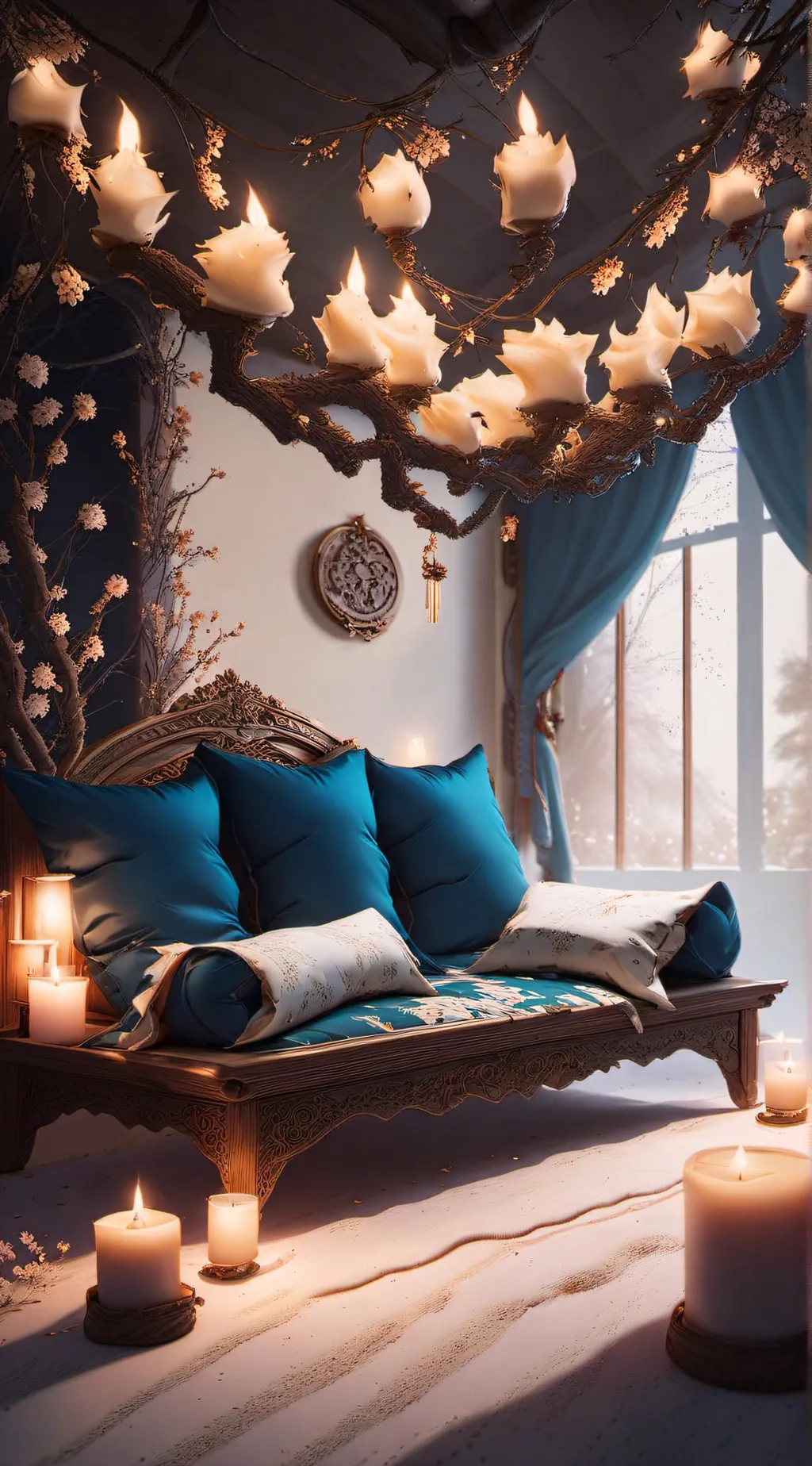 ai character: muzan x tanjiro  background