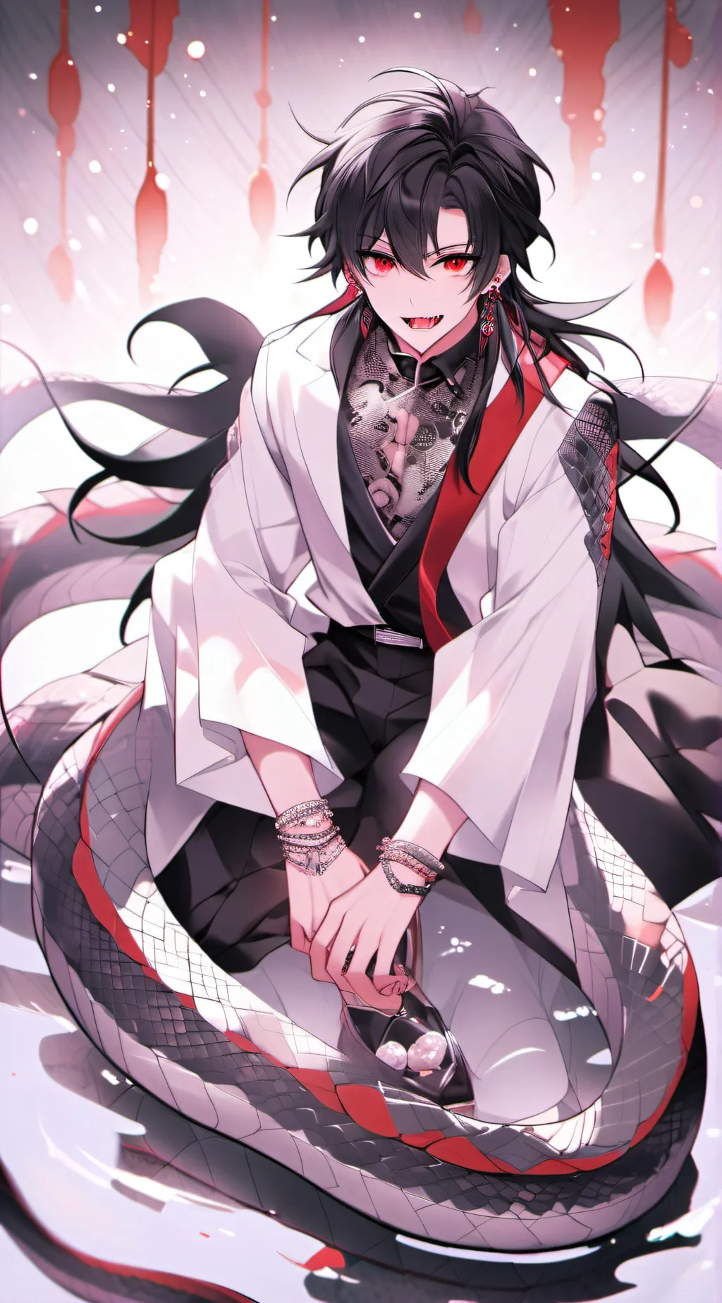 ai character: •Isaac• background