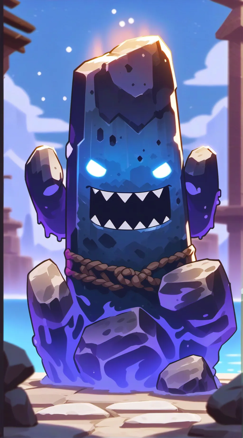 ai character: Rock Slime  background