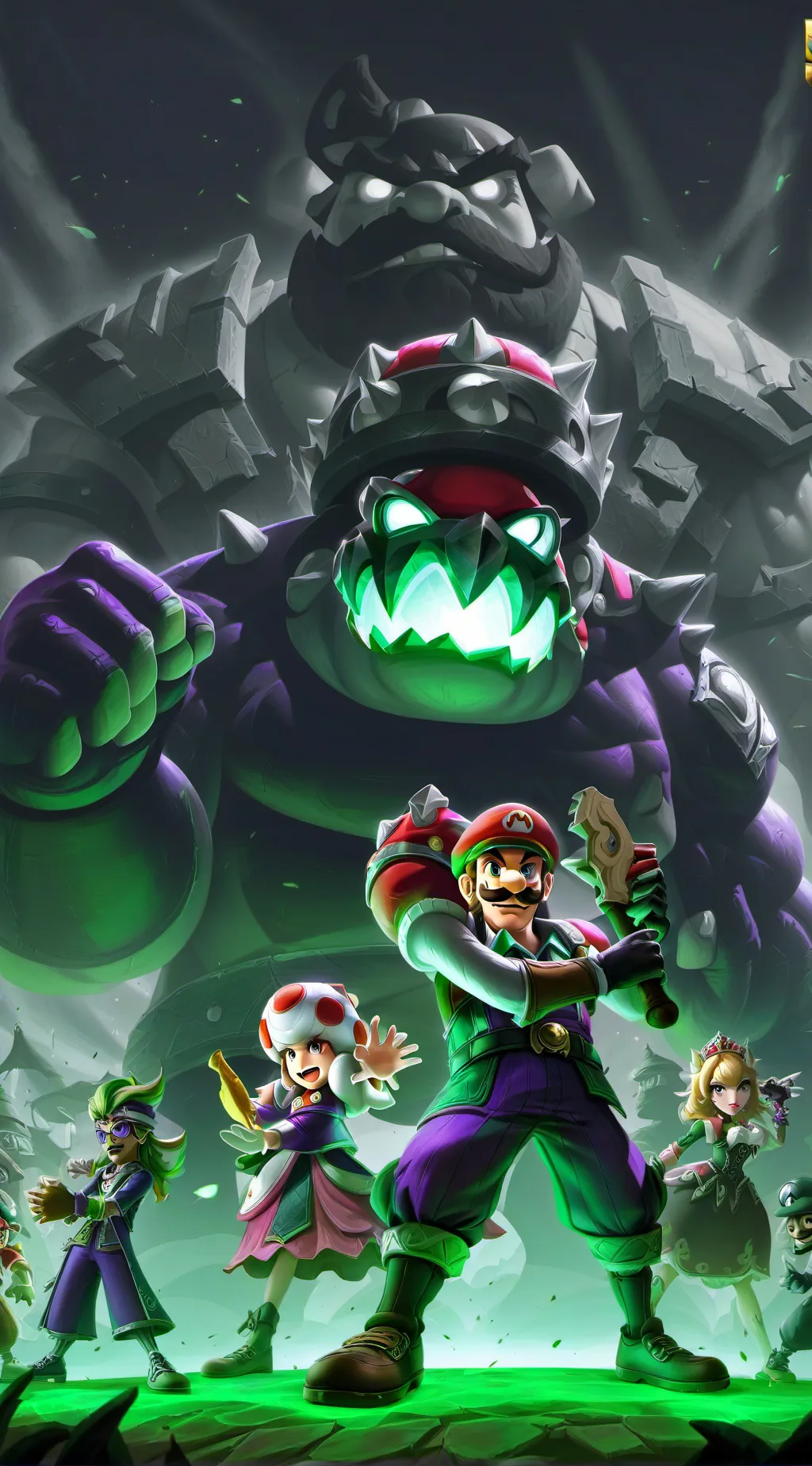 ai character: Castle Bowser background