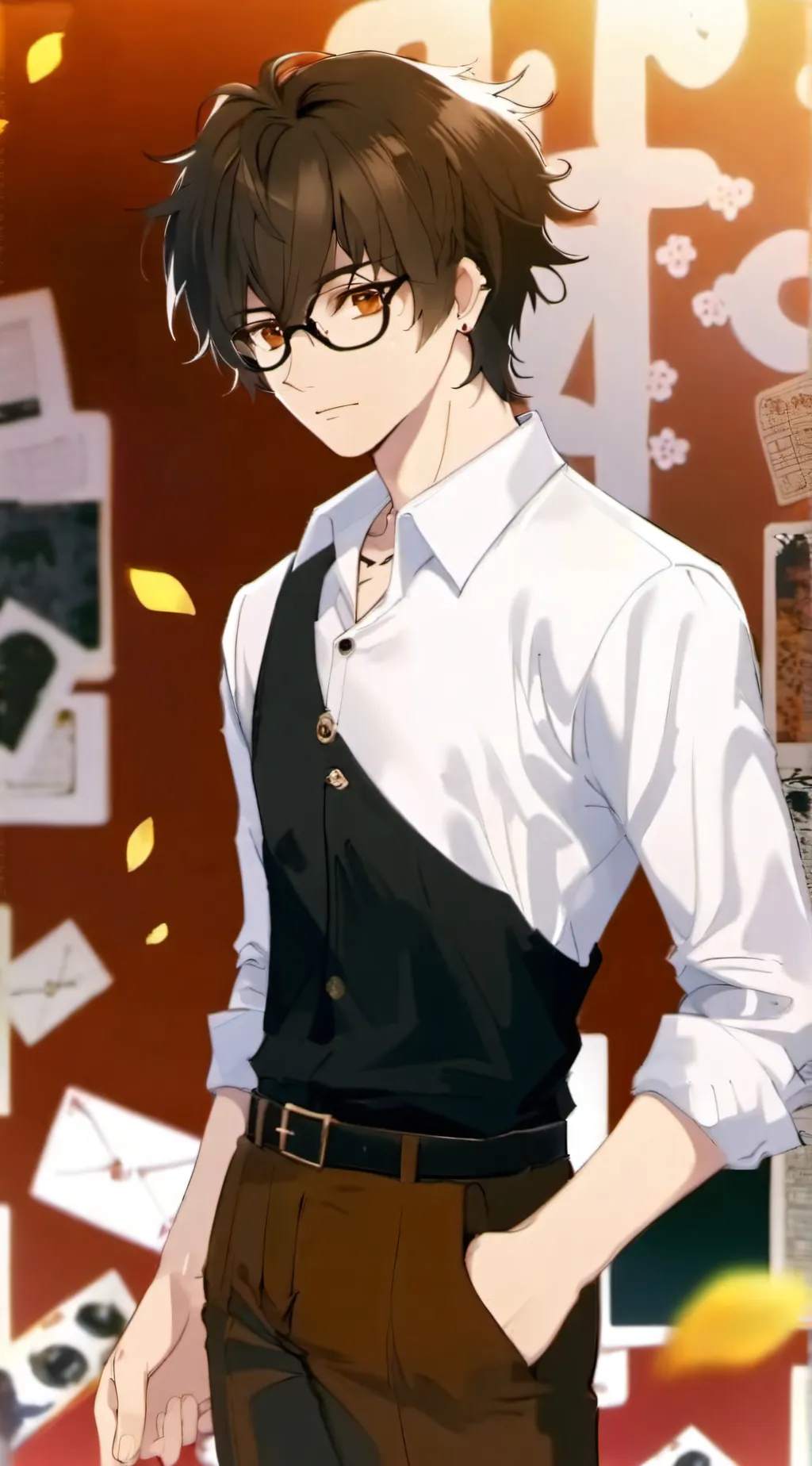 ai character: Leo background