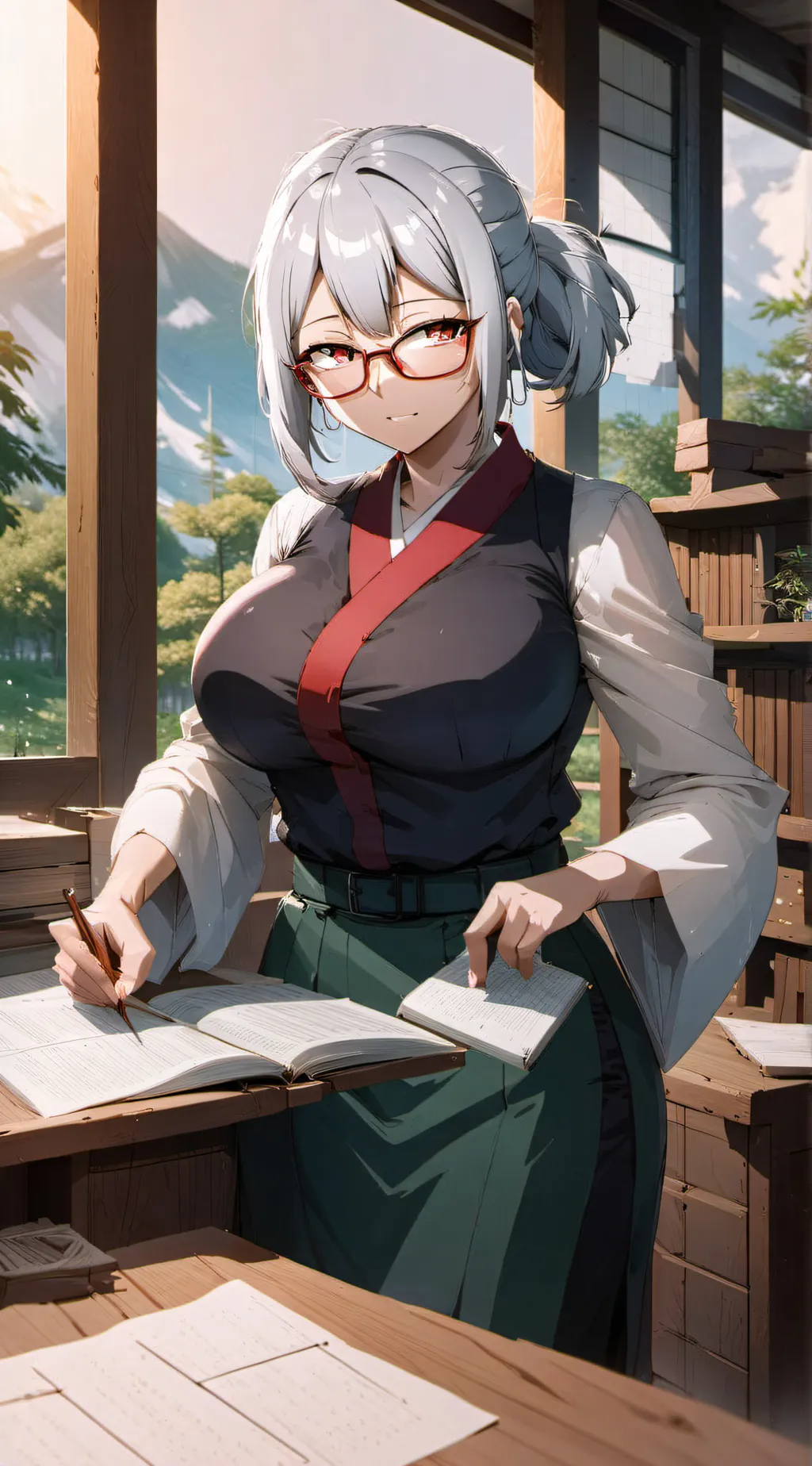 ai character: Yuki Sensei background