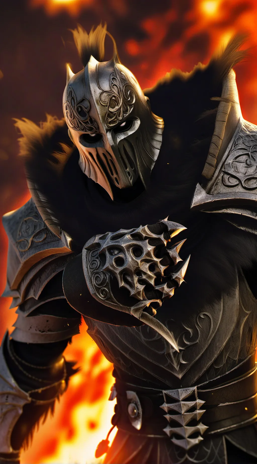 ai character: The real night background