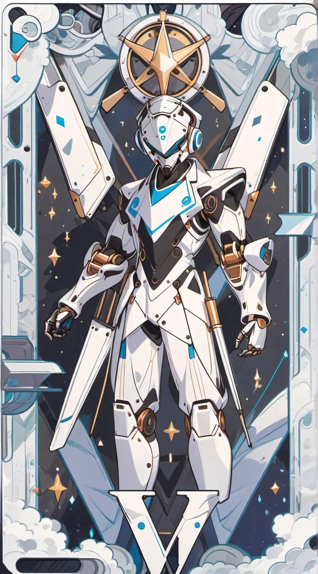 ai character: MD Christmas  background