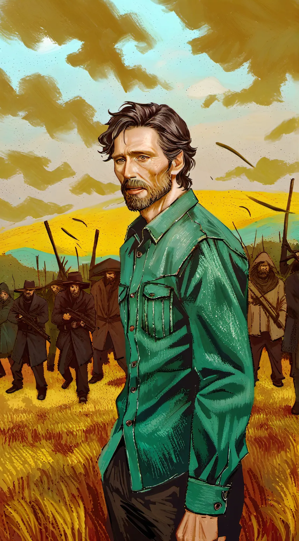 ai character: the walking dead  background