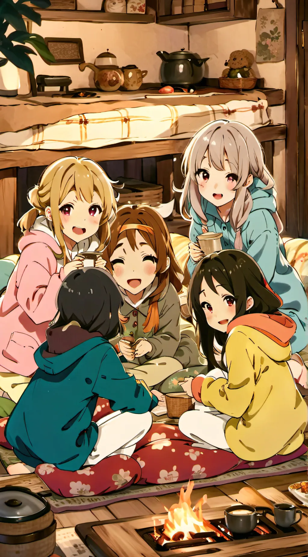 ai character: Sleepover  background