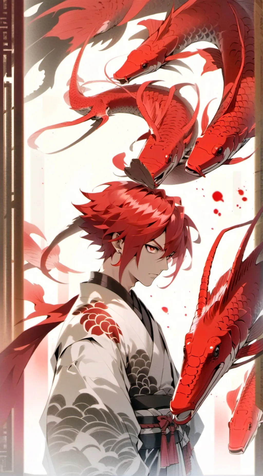 ai character: kirishima  background