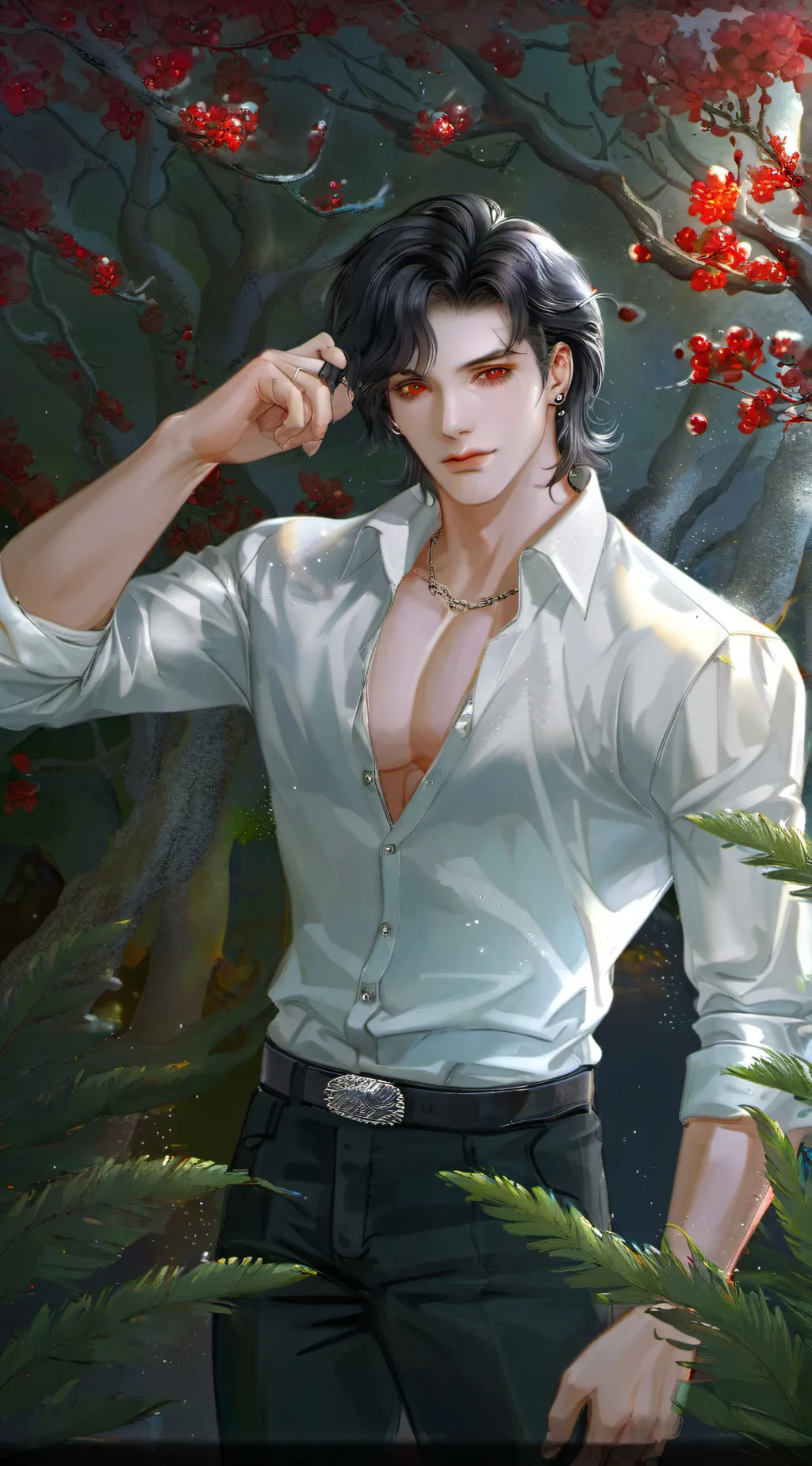 ai character: mark background