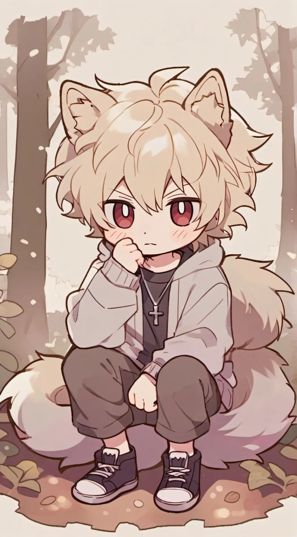 ai character: Katsuki  (trapped) background