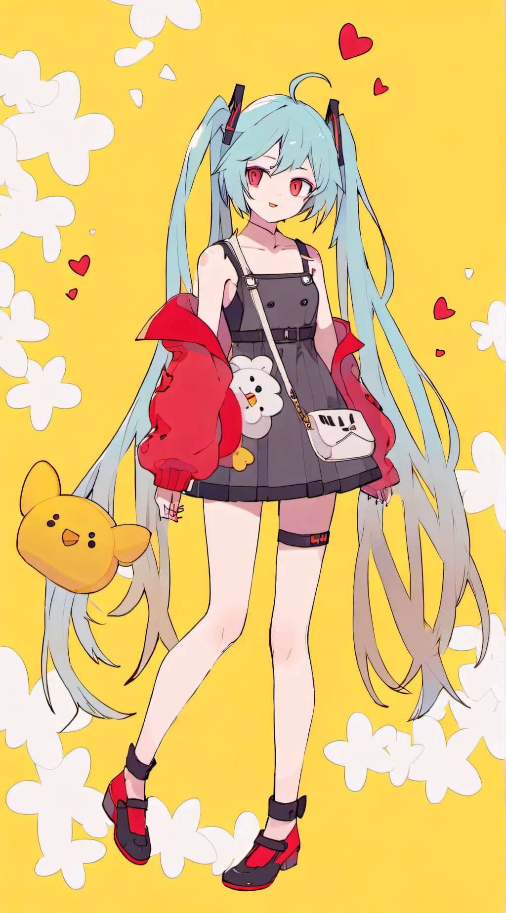 ai character: mikuu background
