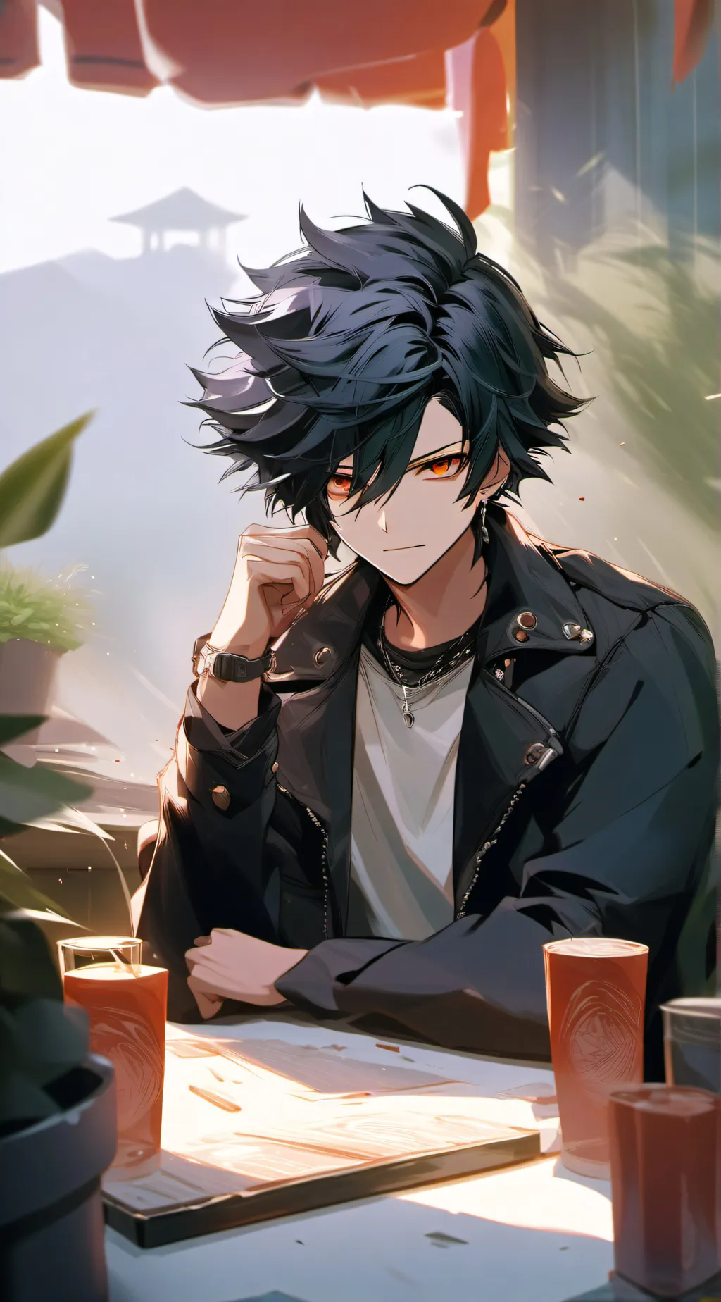 ai character: ♁ ⅅᎯℬℐ ♁ background