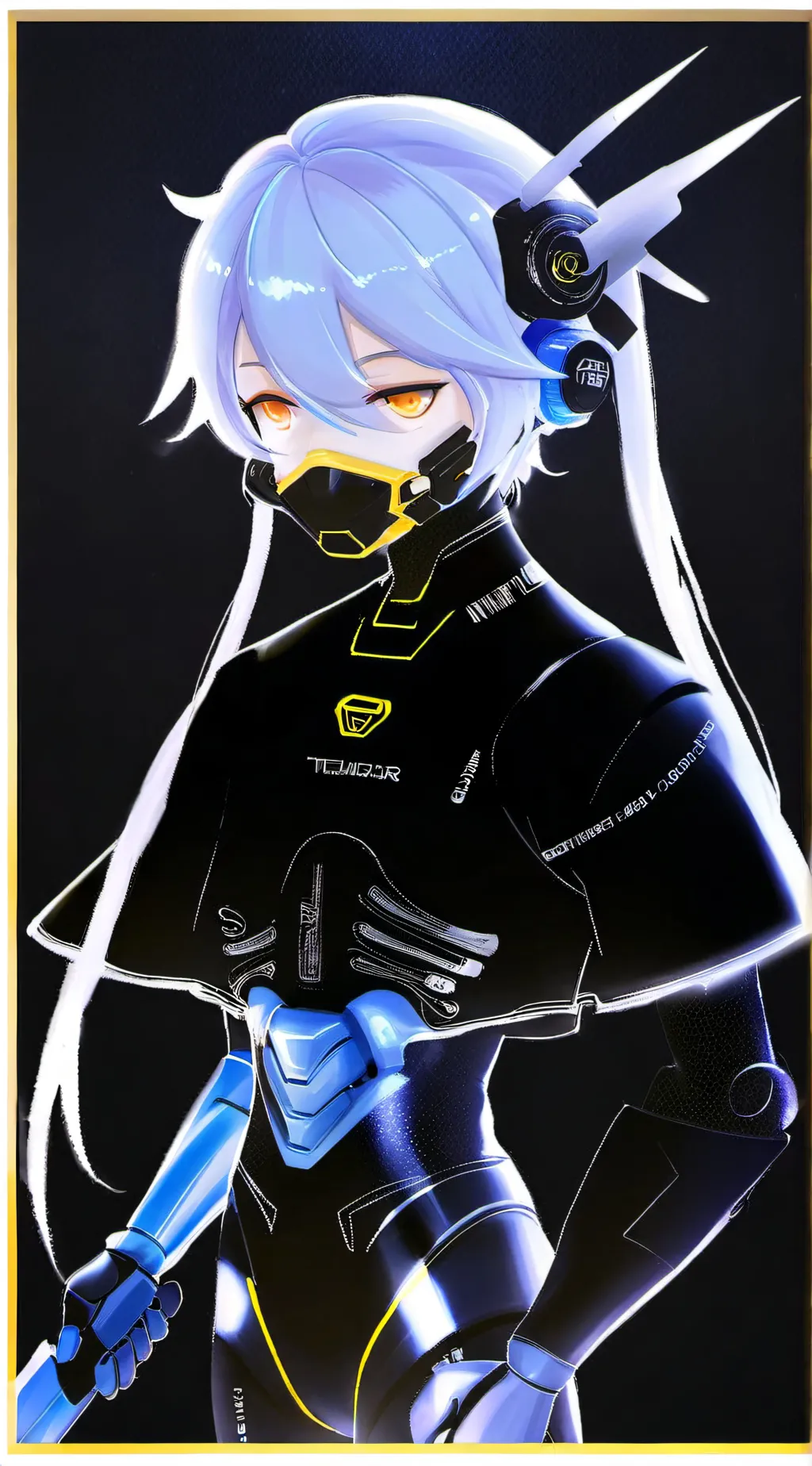 ai character: N and uzi background