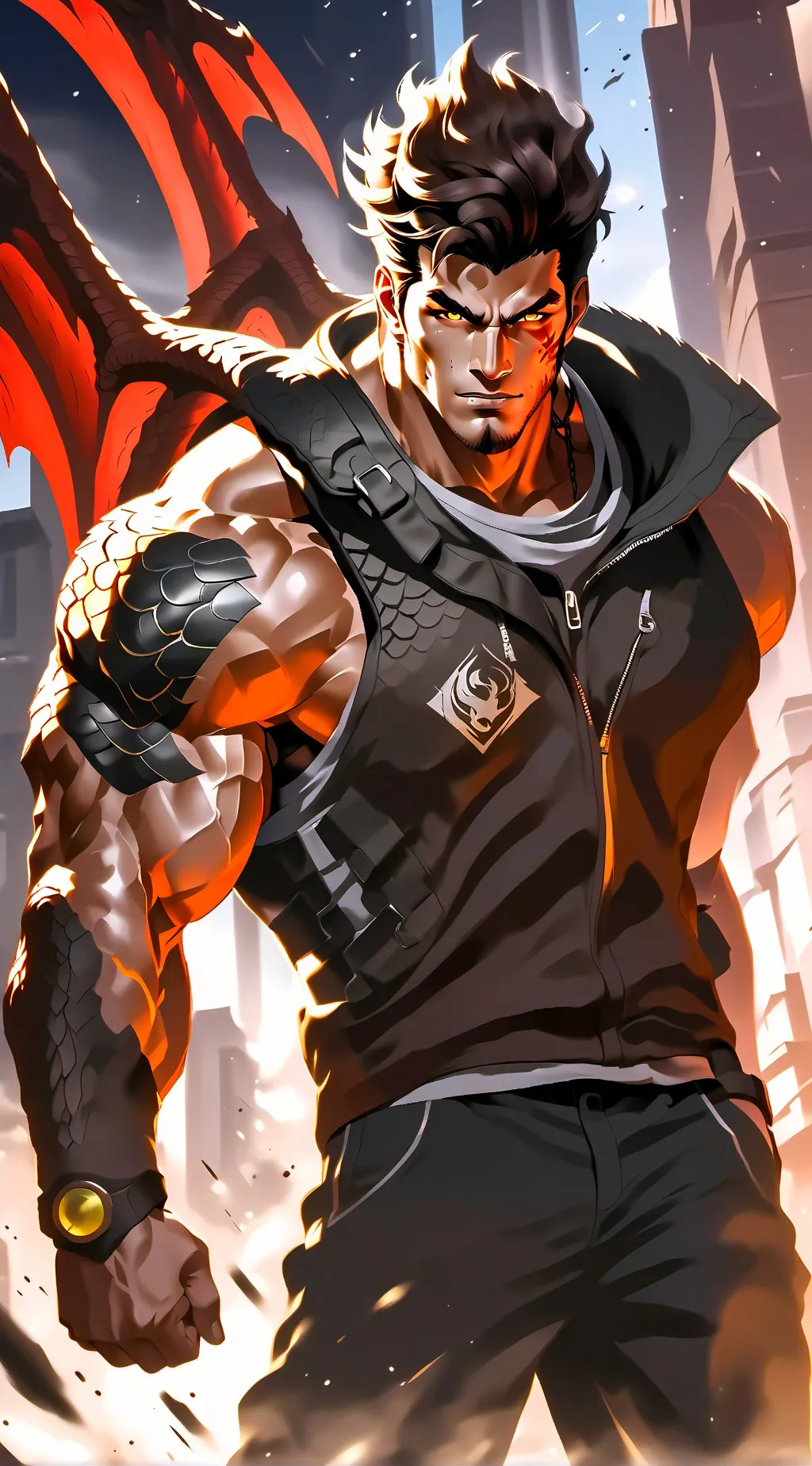 ai character: Tyson Blaze background