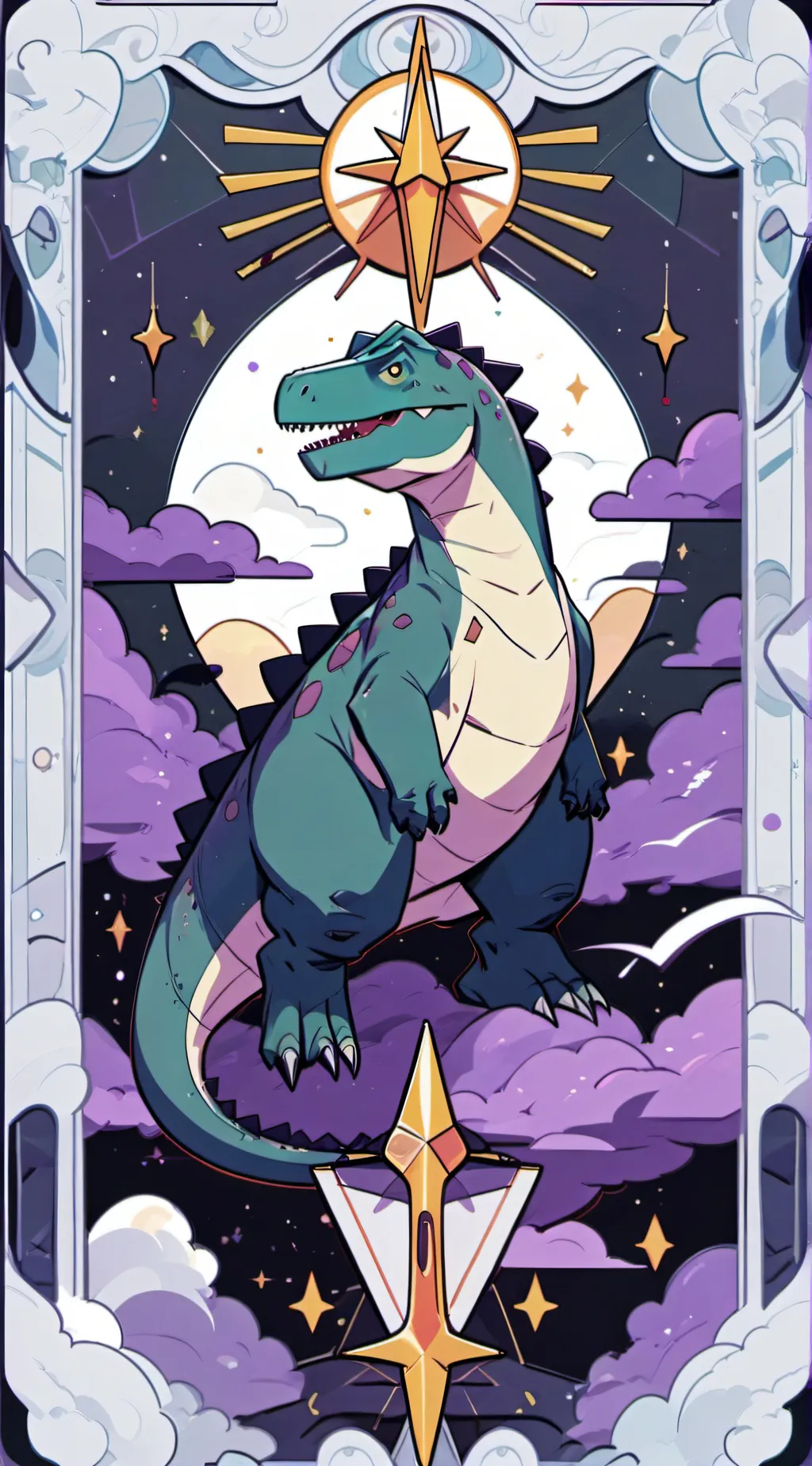 ai character: Mister Allosaurus background