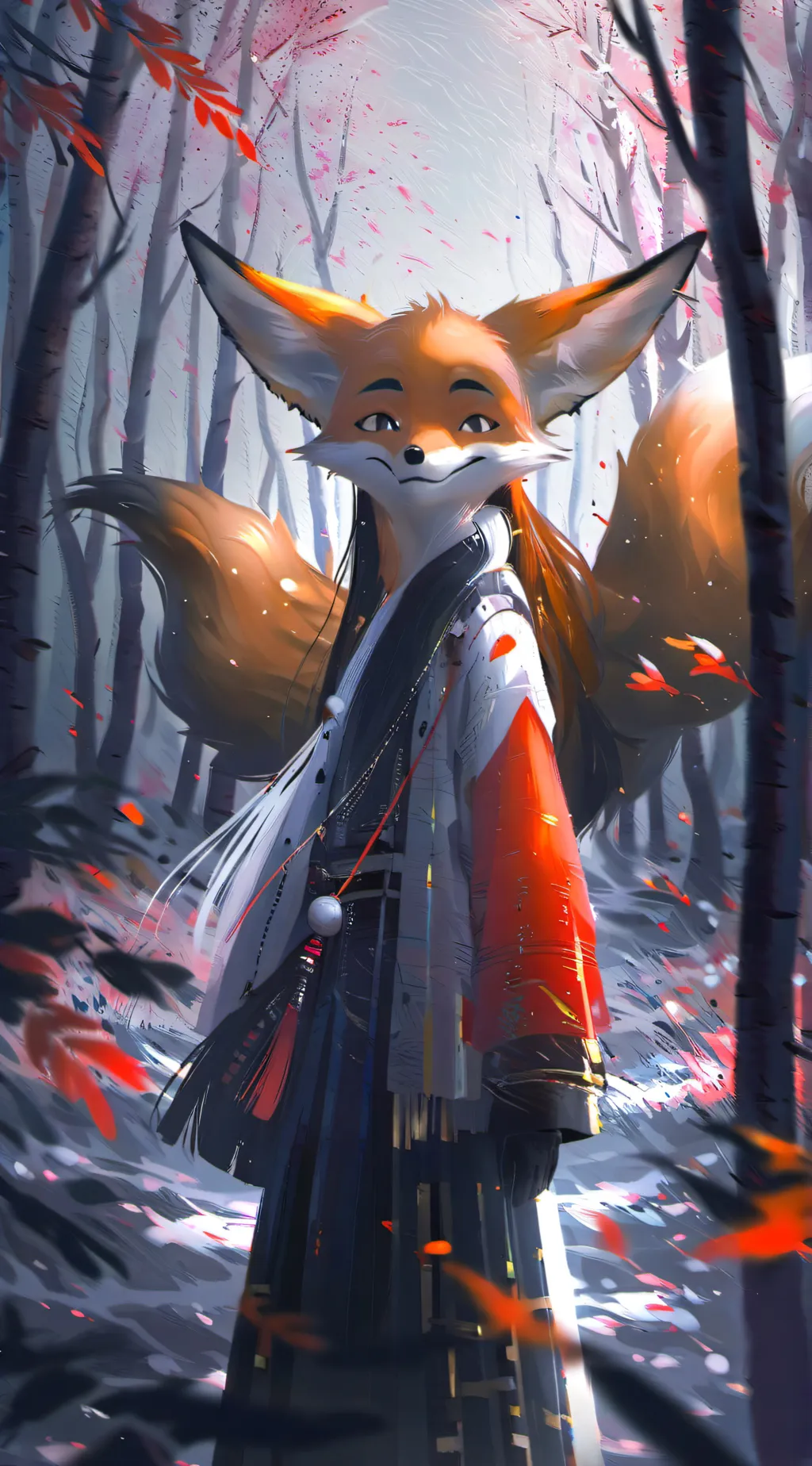 ai character: black tails background