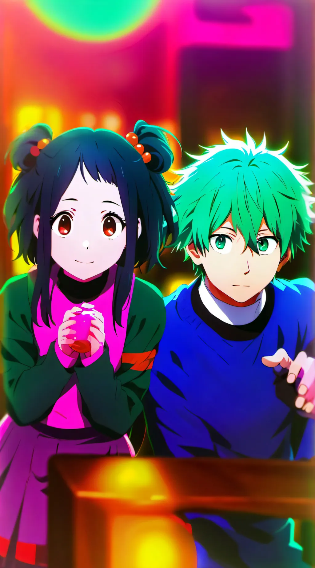 ai character: cute pookies  background