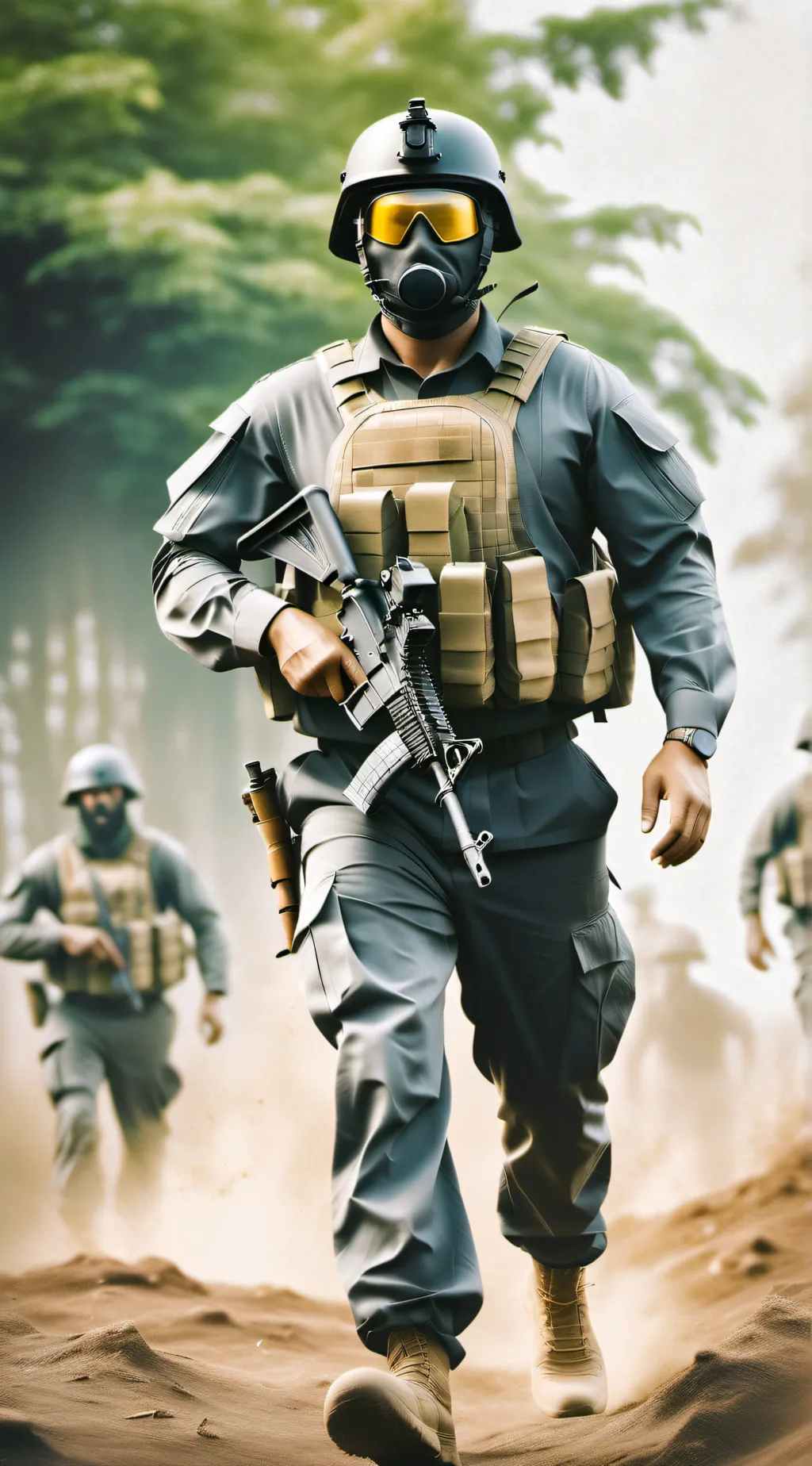 ai character: sec command Hans background