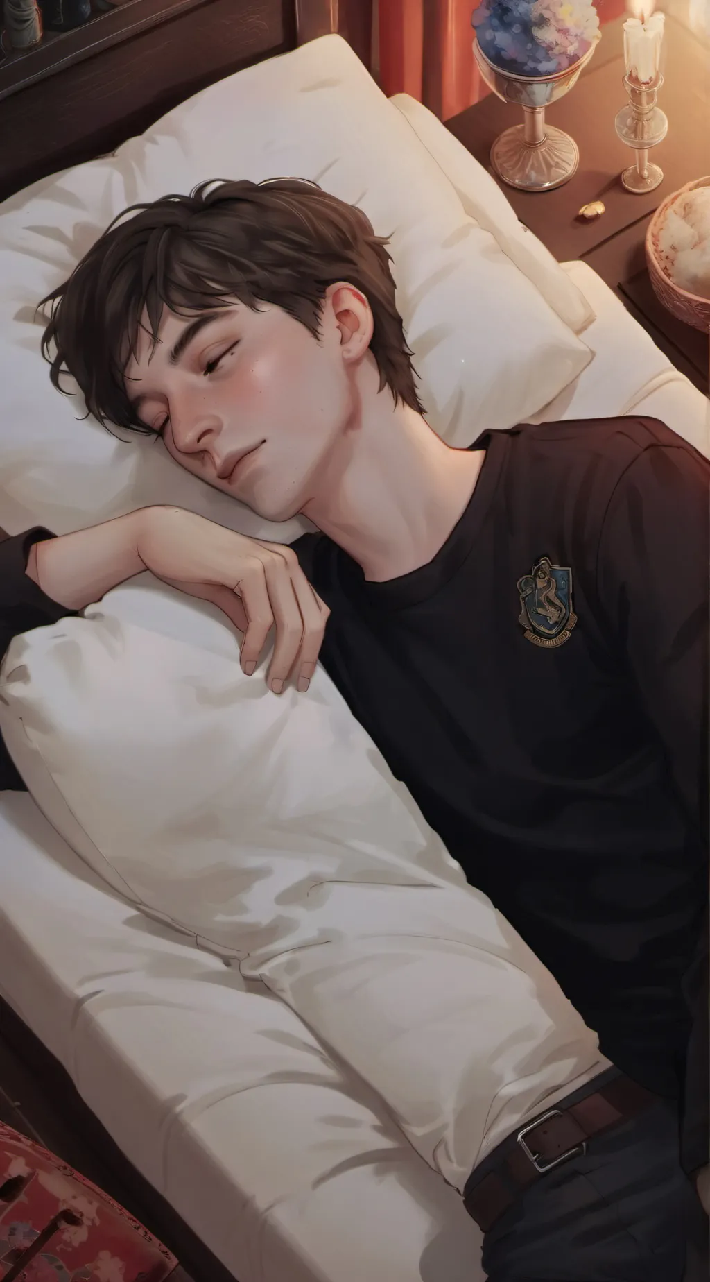 ai character: Mattheo riddle background