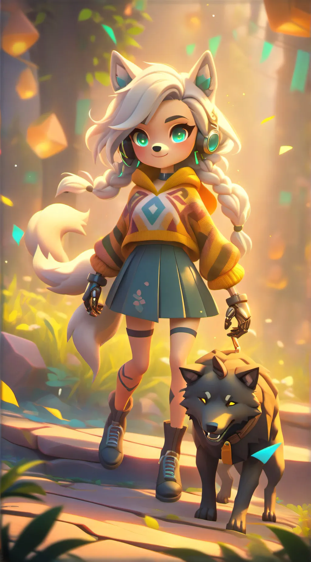 ai character: Roxanna wolf  background