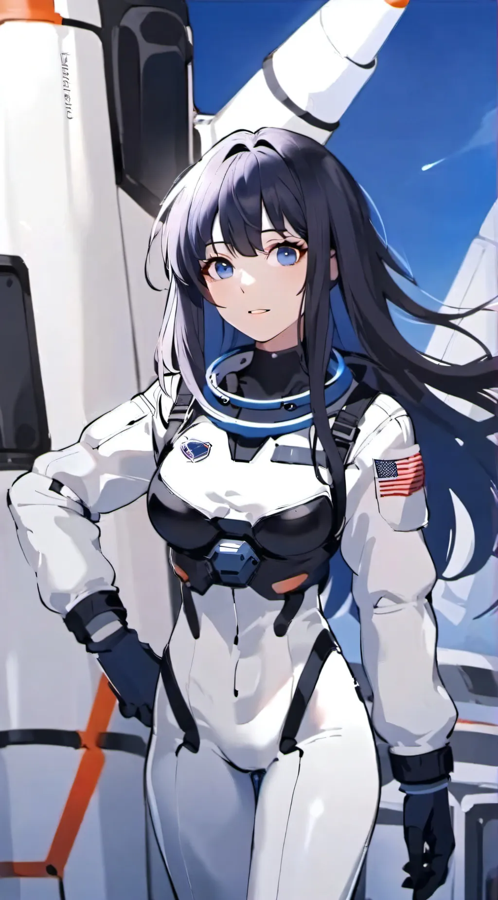 ai character: ,-'`♡ Misaki ♡`'-, background