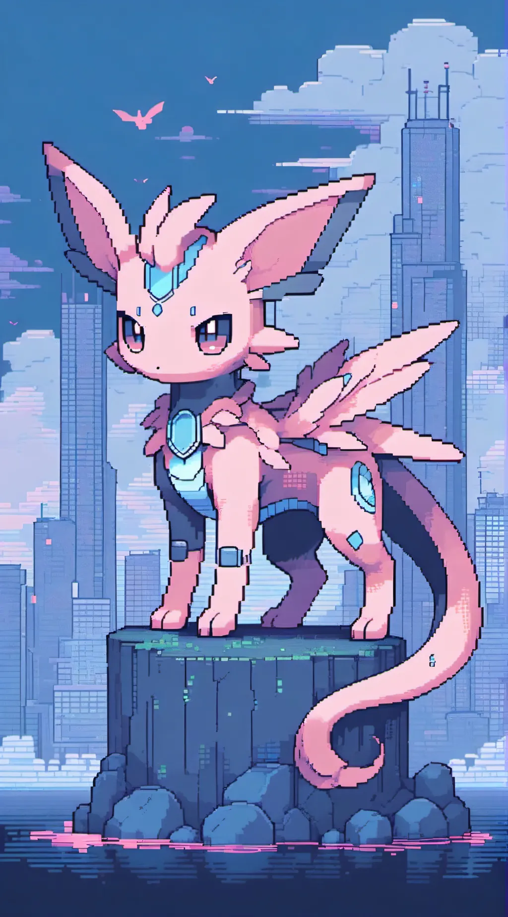 ai character: Mew kids background
