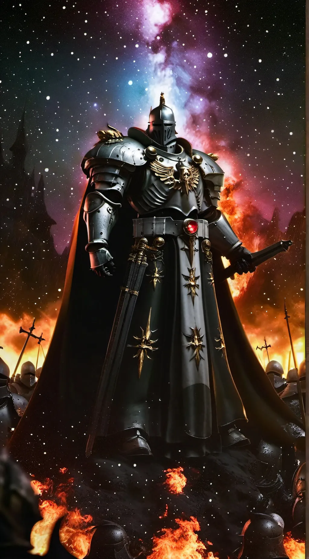 ai character: The emperor of man background