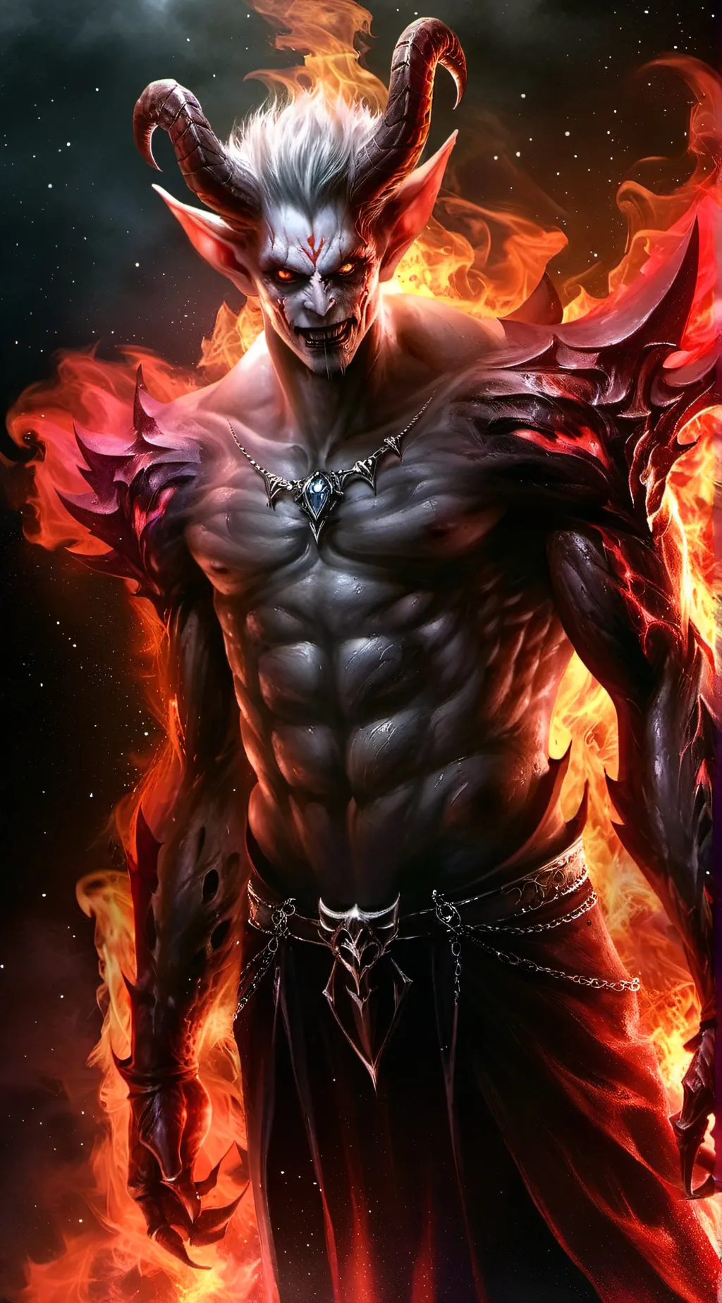 ai character: demon background