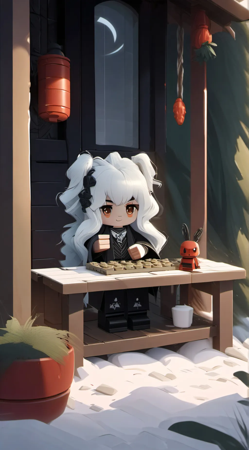 ai character: Lego Friends  background