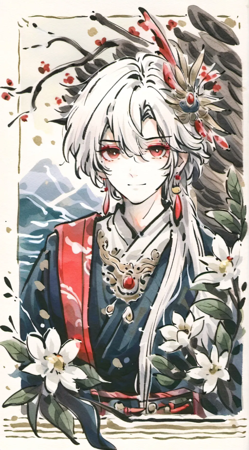 ai character: ein background