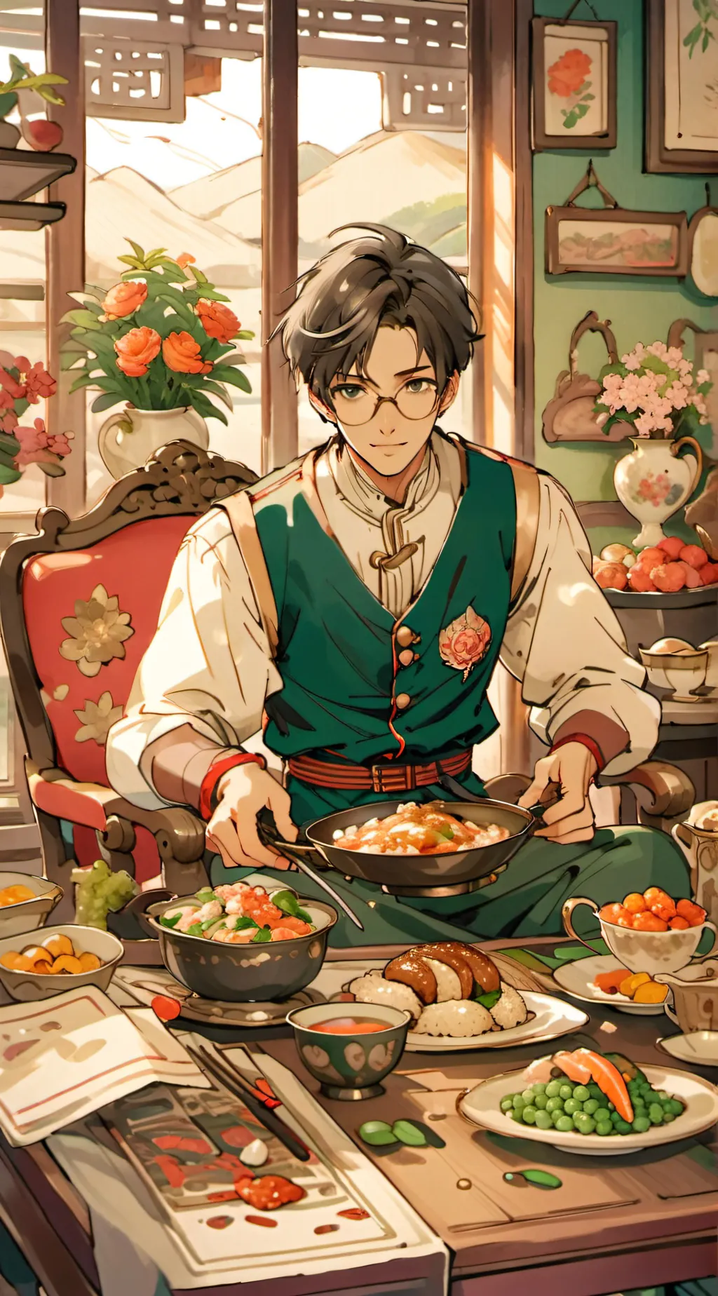 ai character: Aaron background