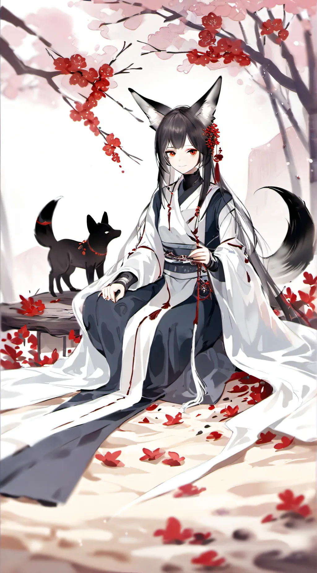 ai character: Sakura background