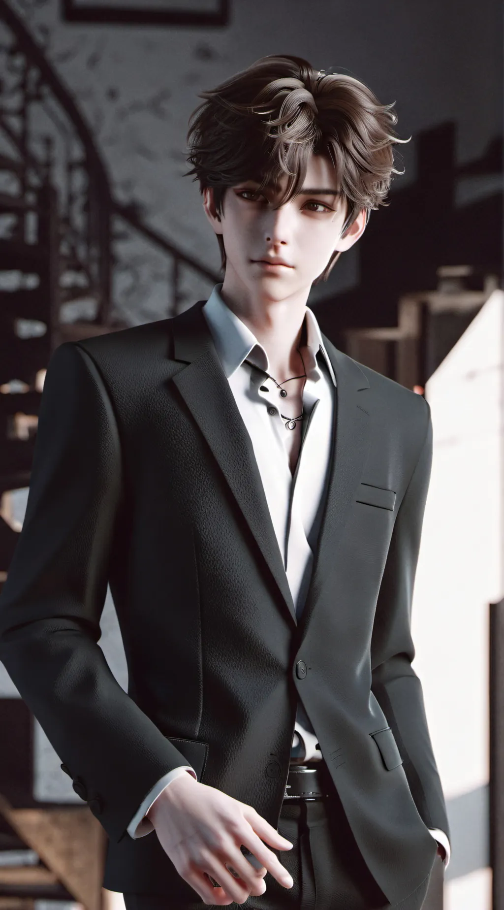 ai character: Calvin  background