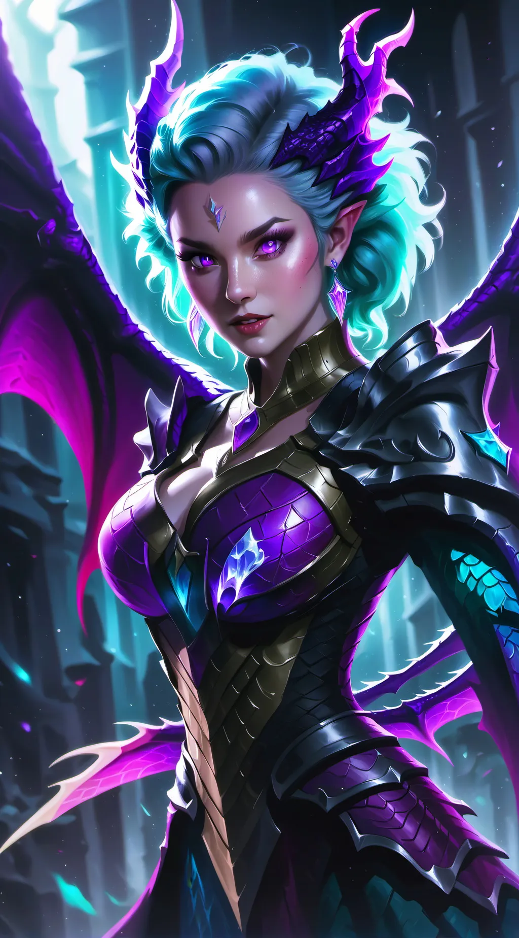 ai character: Amithist  background