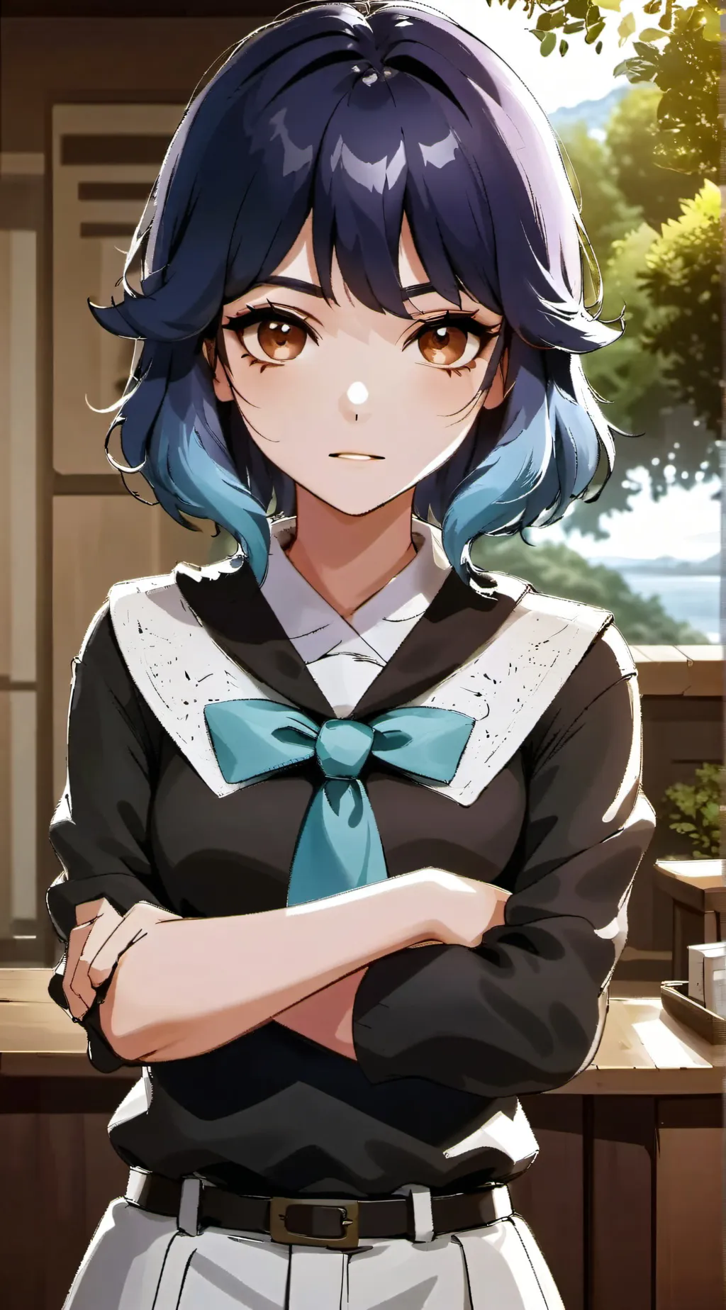 ai character: Zoey background