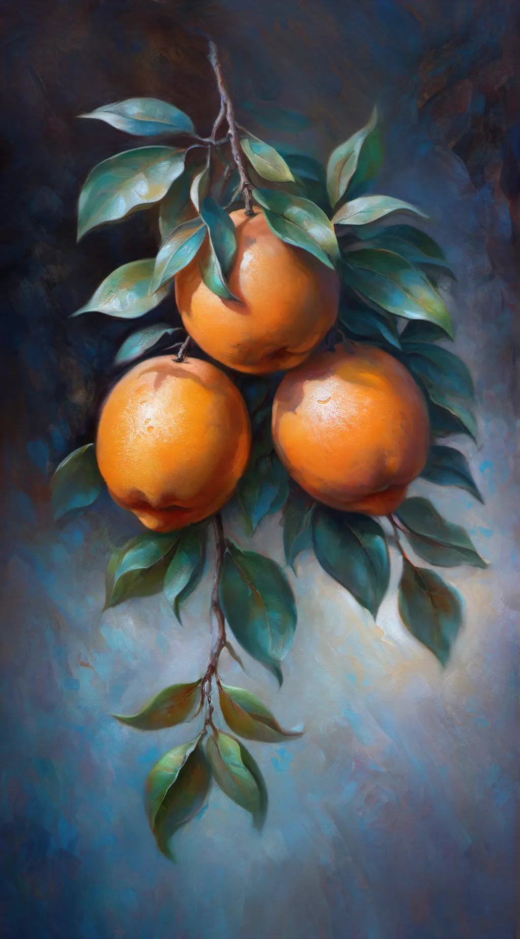 ai character: ORANGE background