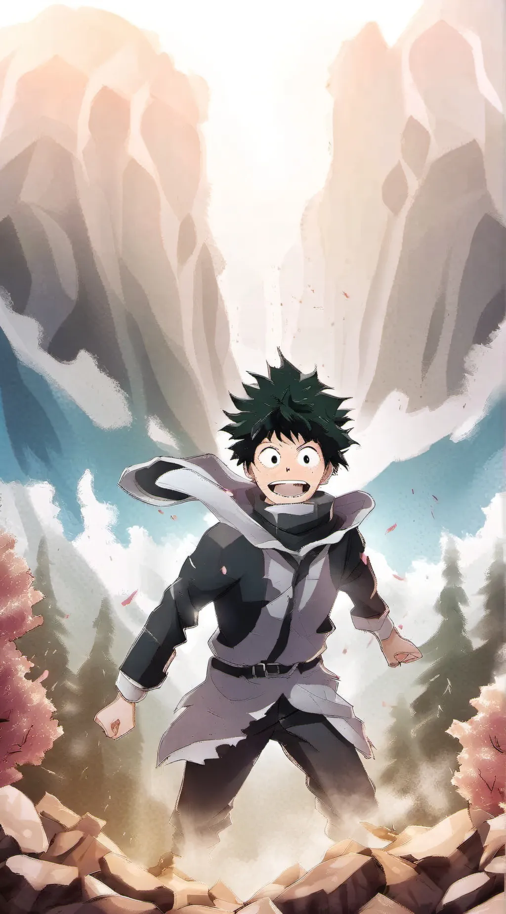 ai character: Mha todoroki sleep background