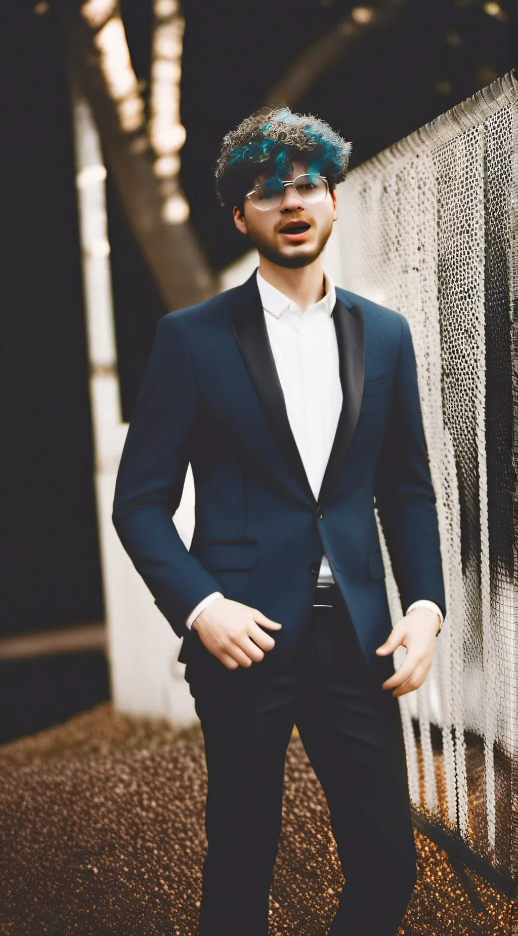 ai character: Jmancurly background