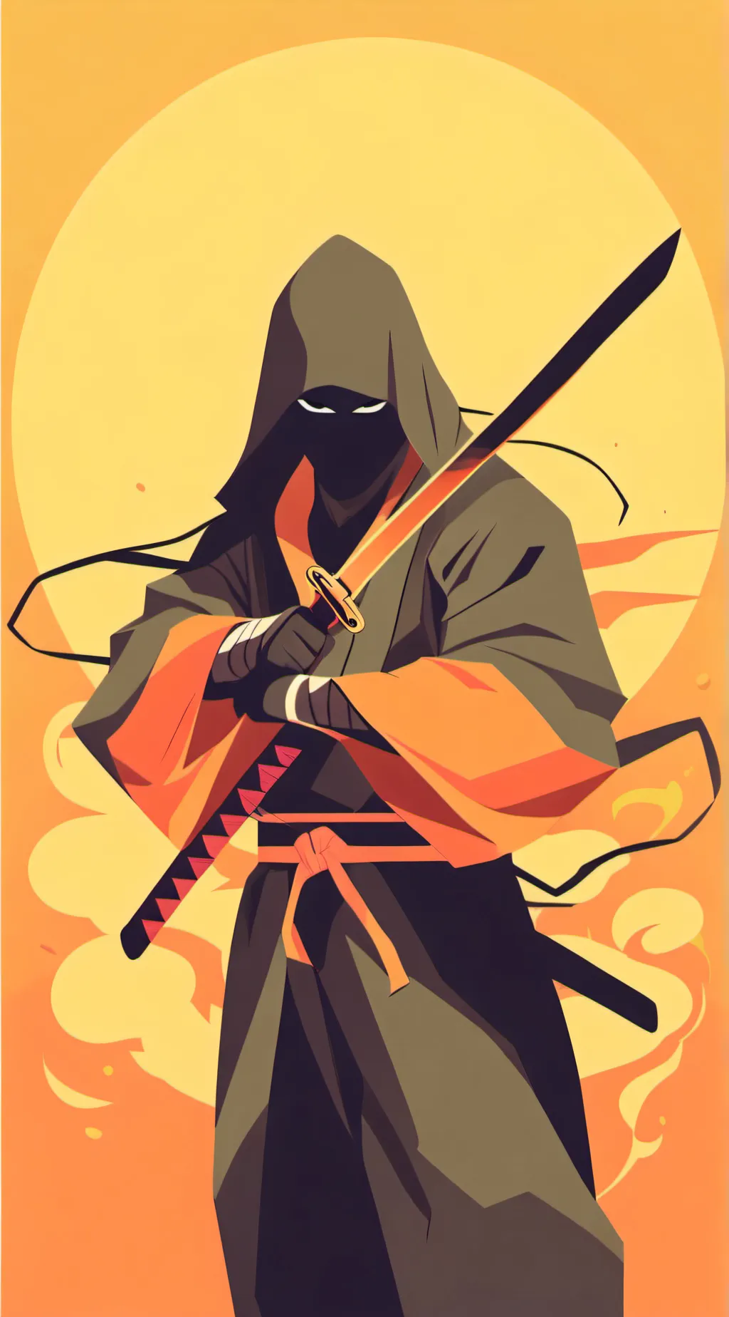 ai character: fighter ninja background
