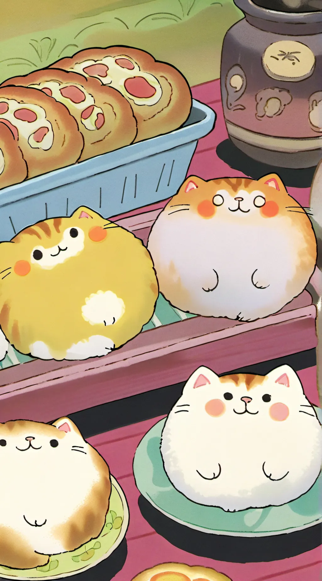 ai character: Cat background