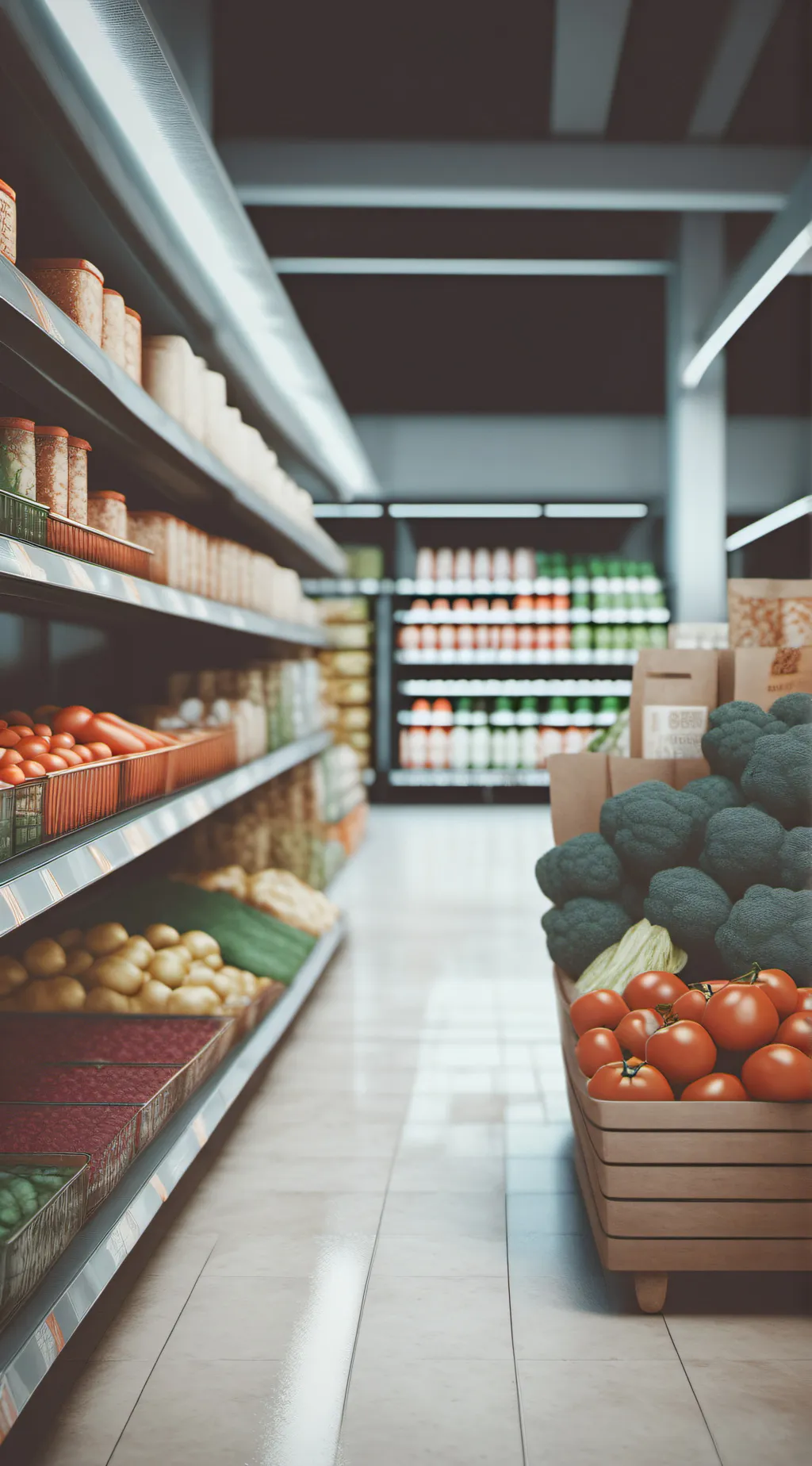 ai character: super market sim. background