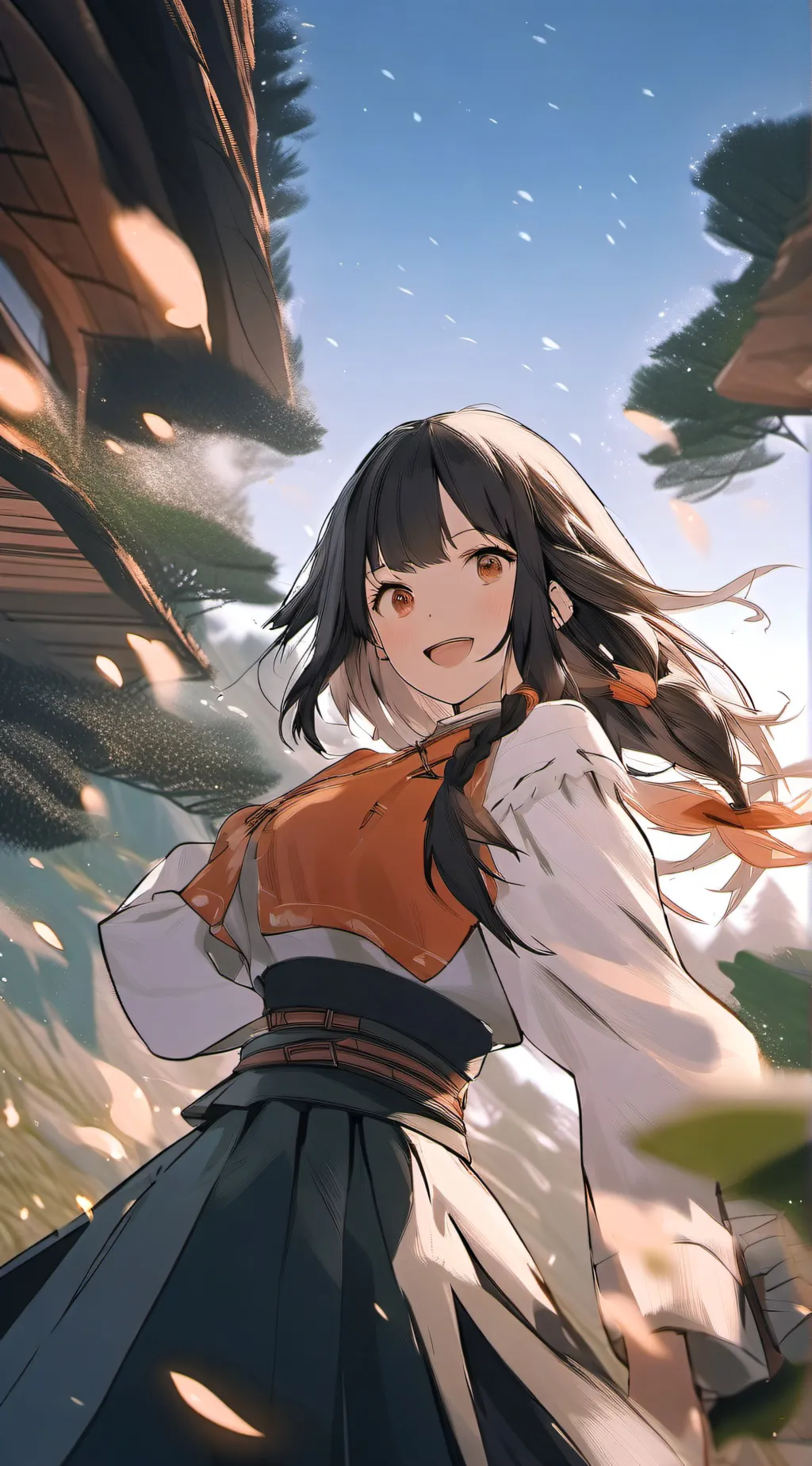 ai character: Amber background