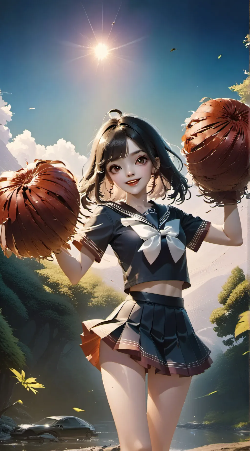 ai character: rose background