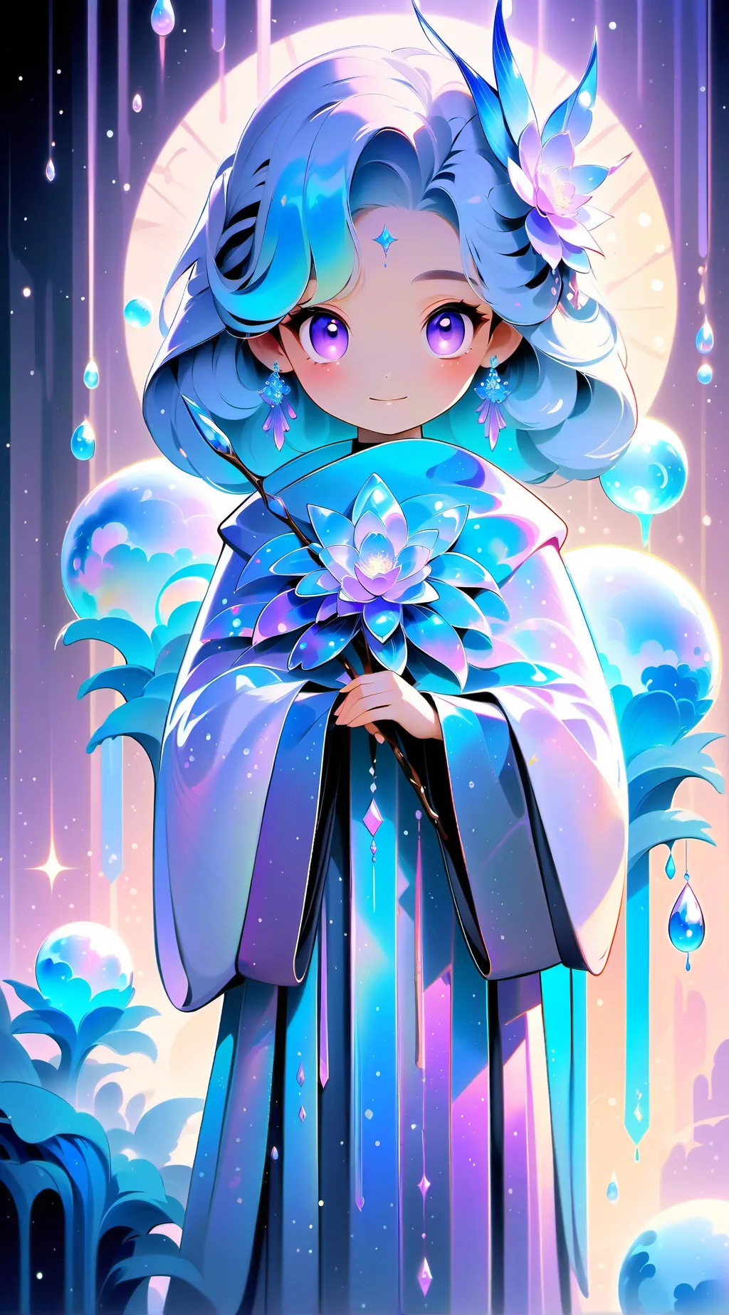 ai character: Aurora background