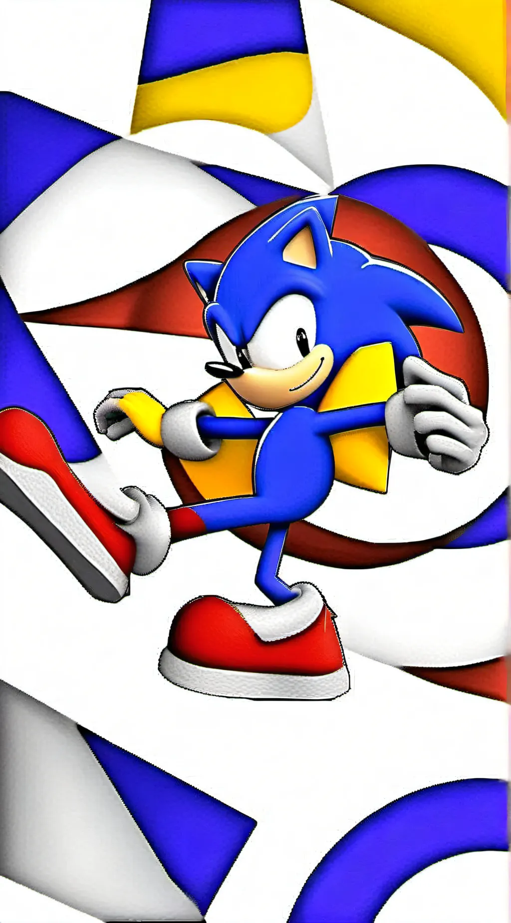 ai character: Just sonic  background